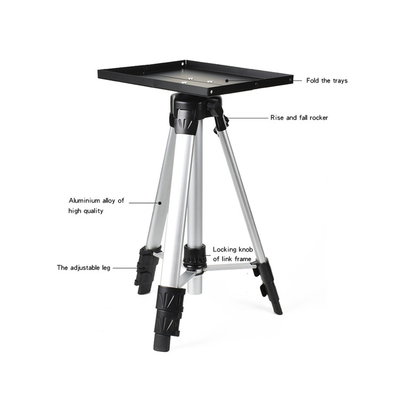 Aluminium Adjustable 45cm-119cm Proyektor Laptop Stand Tripod Dengan Baki